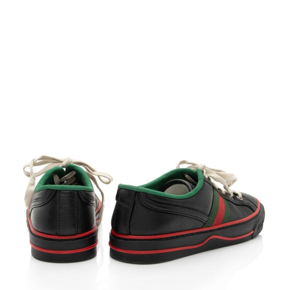 Gucci Leather Web 1977 Tennis Sneakers - Size 6.5 / 36.5 - Picture 3 of 7